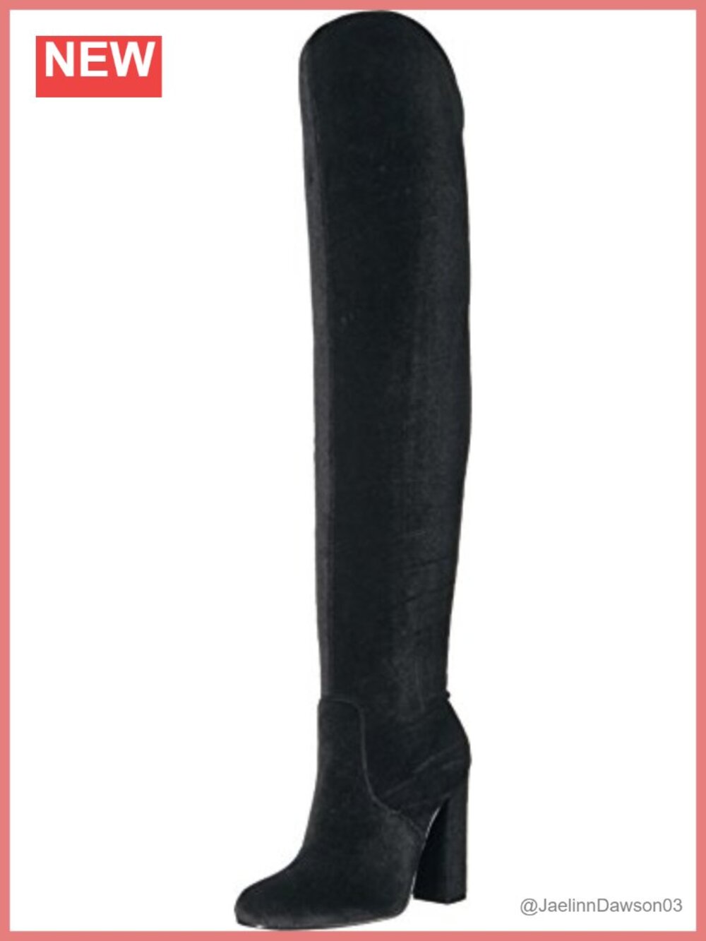 Patent Leather Over The Knee Boots Round Toe Block Heel Pull On